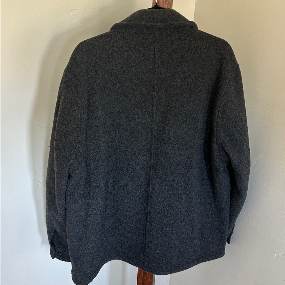 Bonobos Dark Gray Wool Lightweight Shirt Jacket - Picture 5 of 10